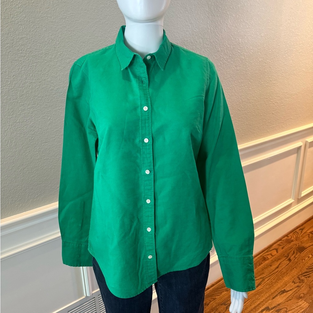J. Crew Emerald Green Collared Shirt